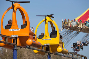 Cyclocopters at Flambards Theme Park, Helston, Cornwall